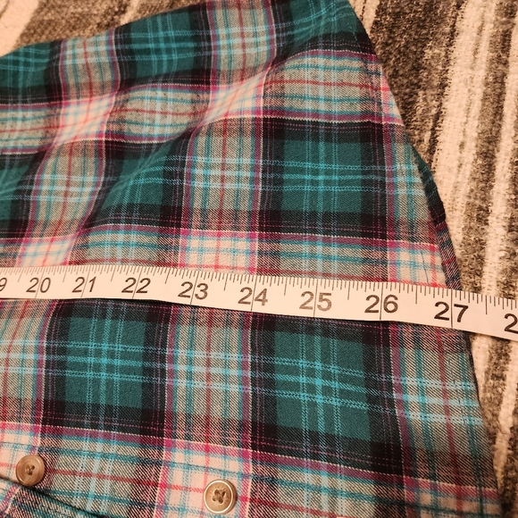 Eddie Bauer firelight flannel nwot Small women's all cotton mermaid 🧜‍♀️ shades - Picture 7 of 9